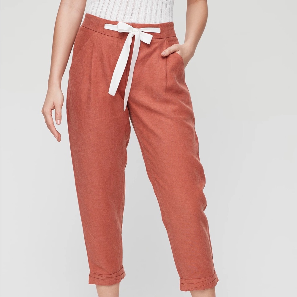 Aritzia Wilfred Allant Pant In Rust Size 00 - image 1